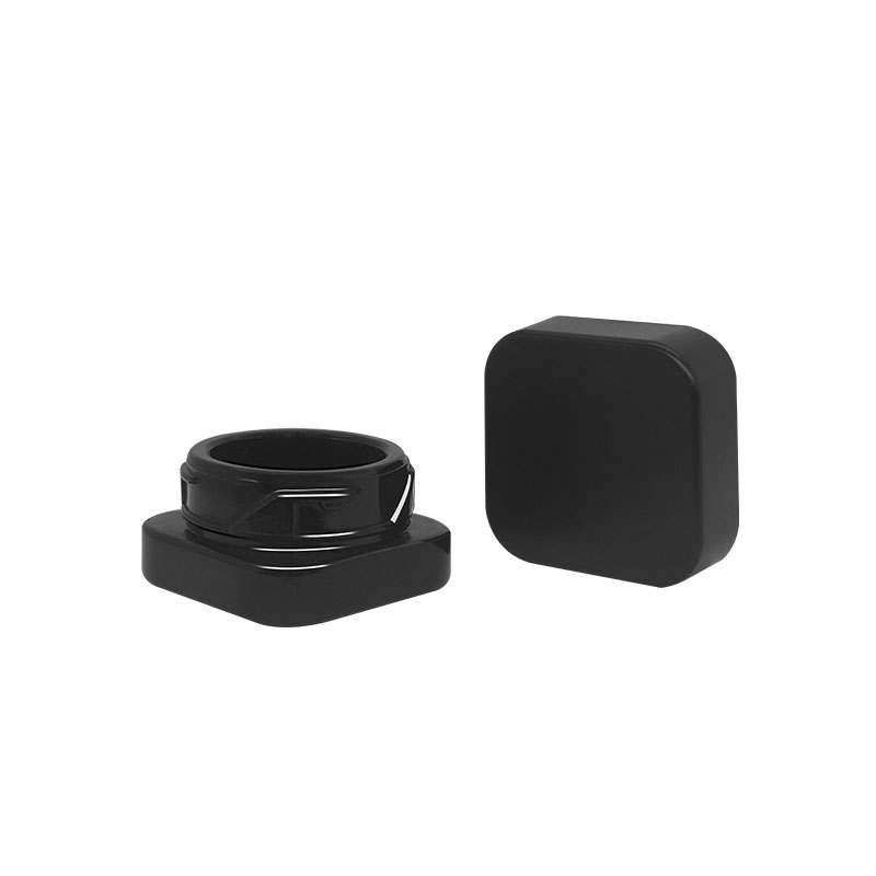 Black Square Concentrate Glass Jar