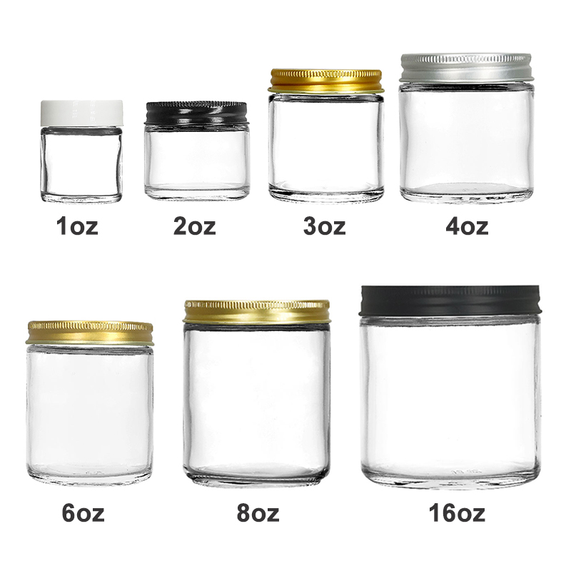 straight sided glass jar